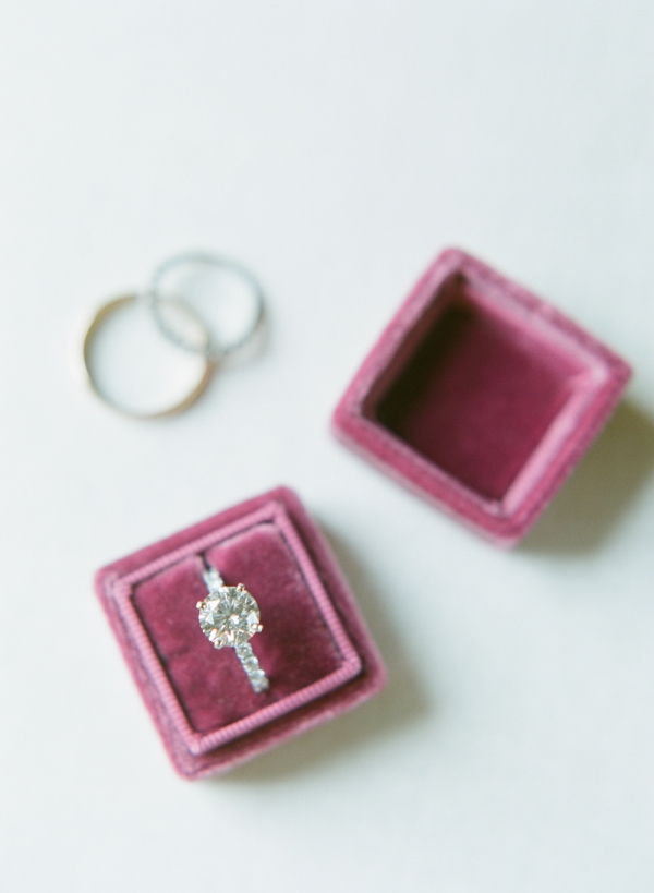 Wedding Ring in Velvet Box