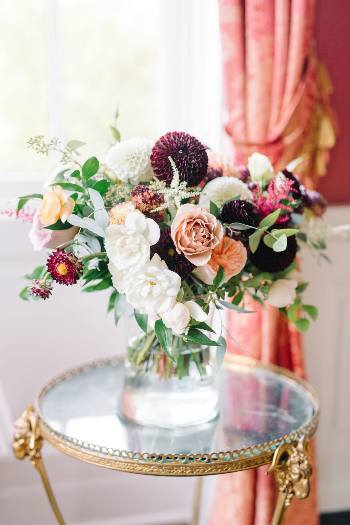 Jewel Toned Berry Bridal Bouquet